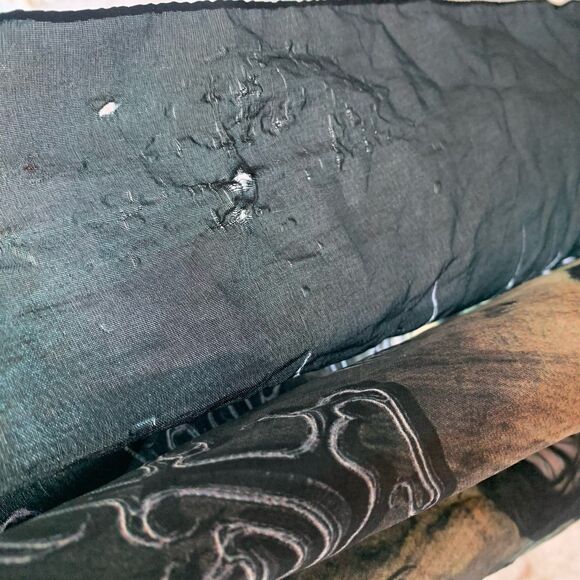 VTG Cradle Of Filth 2004 Coffin Fodder Album Metal Band Wall Hanging/Scarf Italy - Picture 11 of 16